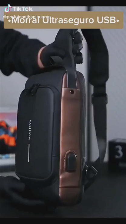 Bandolero bolso Para Hombres Antirrobo